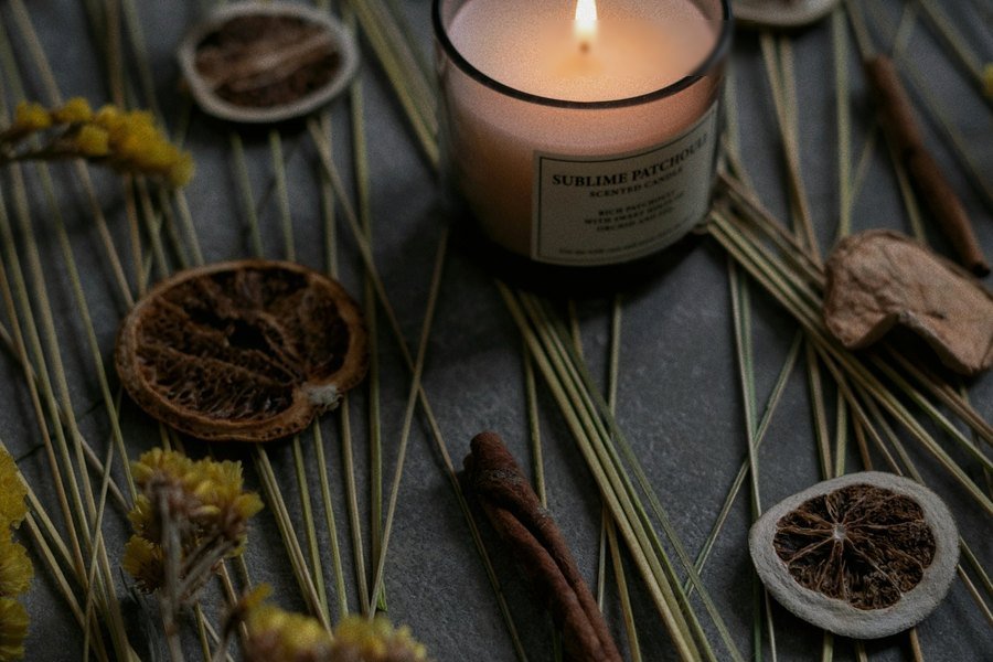 Candle in the workshop